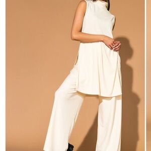 NWT Dressed in LALA Gigi Sleeveless Ribbed Playsuit in Sand